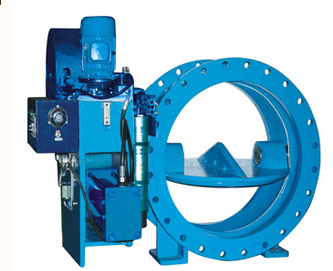 Hydraulic Controlled Butterfly Valve, Weight-loaded